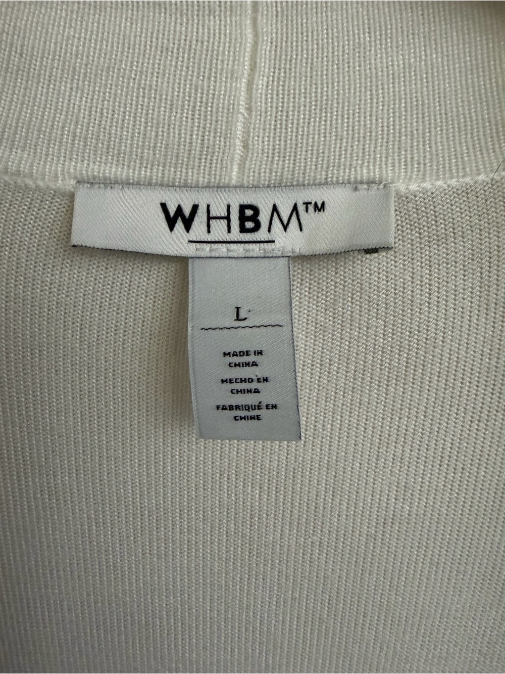 WHBM White House Black Market White Open Front Cardigan Sweater - Picture 8 of 10